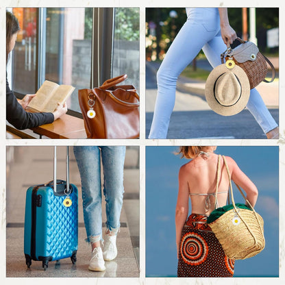 2 Pcs Hat Clip for Travel on Bag- Securely Attach Hats to Bags, Totes, Luggage - Hands-Free, Prevents Loss at Beach/Outings
