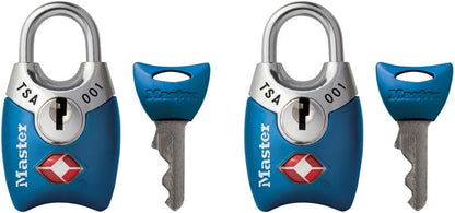 4689Q TSA Approved Luggage Lock, 4 Pack, Colors May Vary