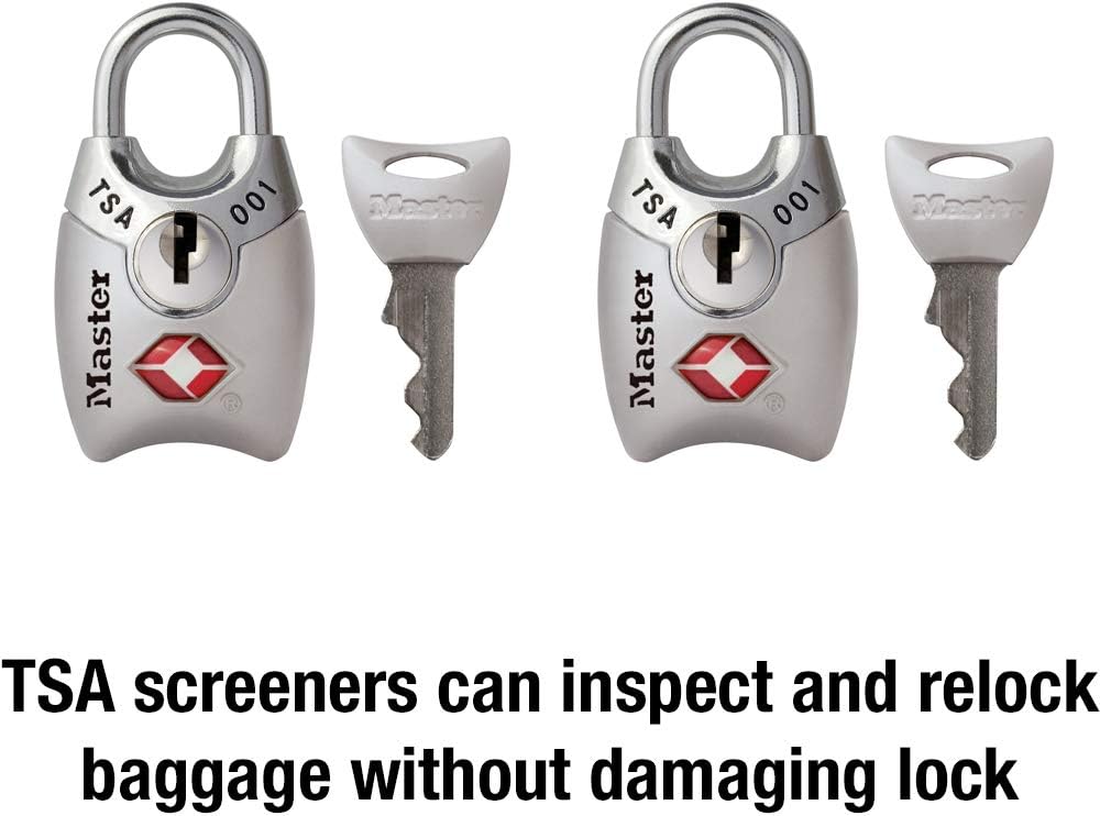 4689Q TSA Approved Luggage Lock, 4 Pack, Colors May Vary