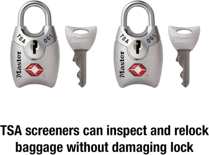 4689Q TSA Approved Luggage Lock, 4 Pack, Colors May Vary