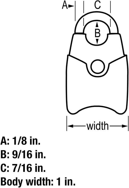 4689Q TSA Approved Luggage Lock, 4 Pack, Colors May Vary