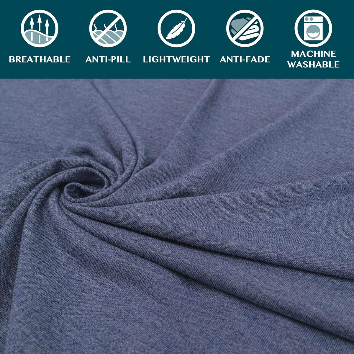 Travel Blanket Airplane Compact with Bag Lightweight, Navy Blue