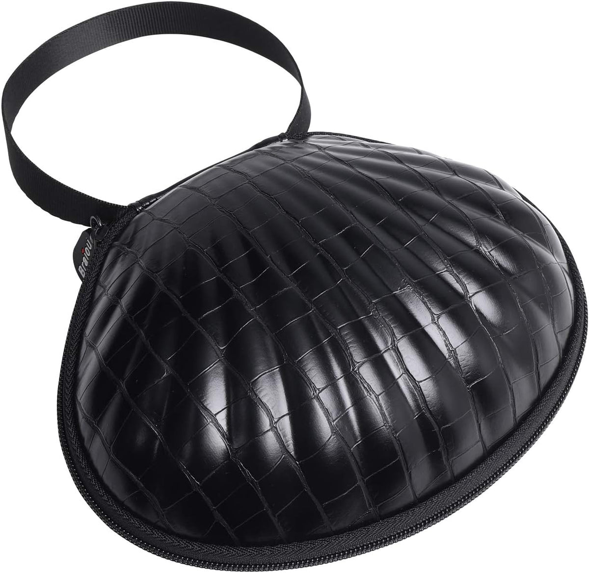 Hard Travel Case for Silicone Bras [A-C Cup] Premium Nubra Organizer Portable Lingerie Underwear Storage Bag (Map)