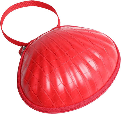 Hard Travel Case for Silicone Bras [A-C Cup] Premium Nubra Organizer Portable Lingerie Underwear Storage Bag (Map)