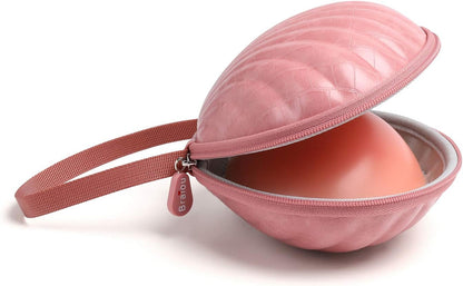 Hard Travel Case for Silicone Bras [A-C Cup] Premium Nubra Organizer Portable Lingerie Underwear Storage Bag (Map)