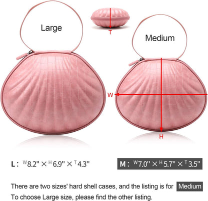 Hard Travel Case for Silicone Bras [A-C Cup] Premium Nubra Organizer Portable Lingerie Underwear Storage Bag (Map)