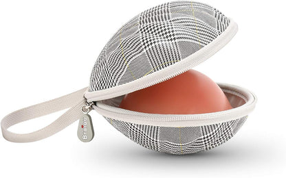 Hard Travel Case for Silicone Bras [A-C Cup] Premium Nubra Organizer Portable Lingerie Underwear Storage Bag (Map)