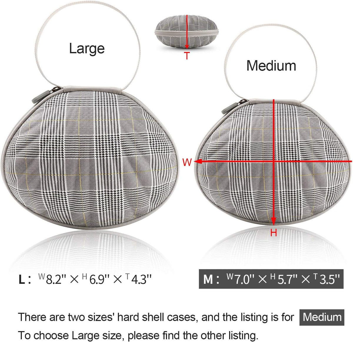 Hard Travel Case for Silicone Bras [A-C Cup] Premium Nubra Organizer Portable Lingerie Underwear Storage Bag (Map)