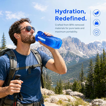 4 Pack Collapsible Water Bottles for Travel – 16oz Foldable Water Bottle with Carabiner,Leakproof Lid, 480ML Portable Reusable BPA-Free Water Bottle for Hiking,Sports,Camping,Biking