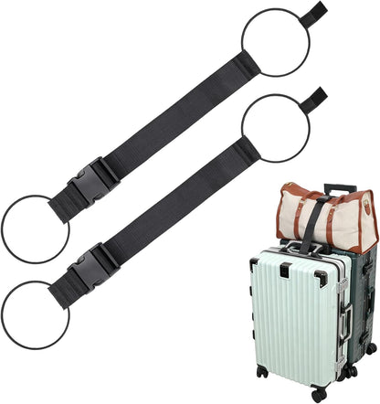 Luggage Straps for Suitcases 3 PCS, Adjustable Elastic Tick Rope