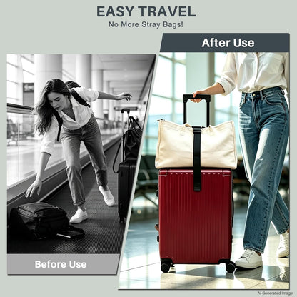 Luggage Straps for Suitcases 3 PCS, Adjustable Elastic Tick Rope