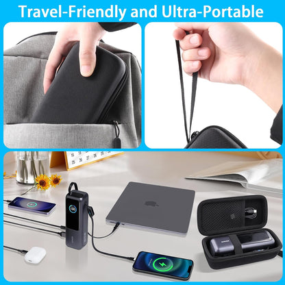 Hard Case for Anker 25,000mAh Laptop 25K 165W Power Bank, Black