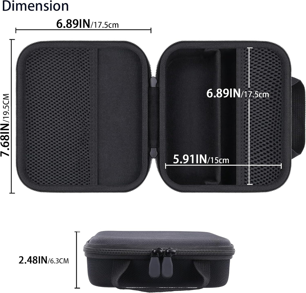 Hard Case for Anker 25,000mAh Laptop 25K 165W Power Bank, Black