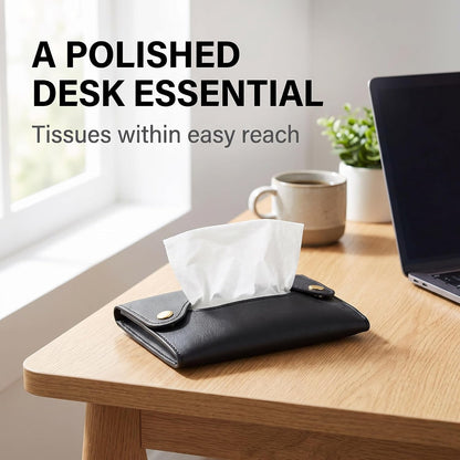 Purple Pocket Tissue Holder - Tissue Holder | Travel Pouch for Tissue | Pocket Paper Towel | Tissue Bag Holder | Paper Towel Pu Leather Case | Paper Box Bag | Tissue Storage Bag (Purple)