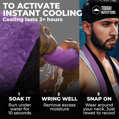 Cooling Towels for Neck Face - Neck Cooling Towel for Hot Weather Yoga Sports Golf Sweat - Instant Cold Towel