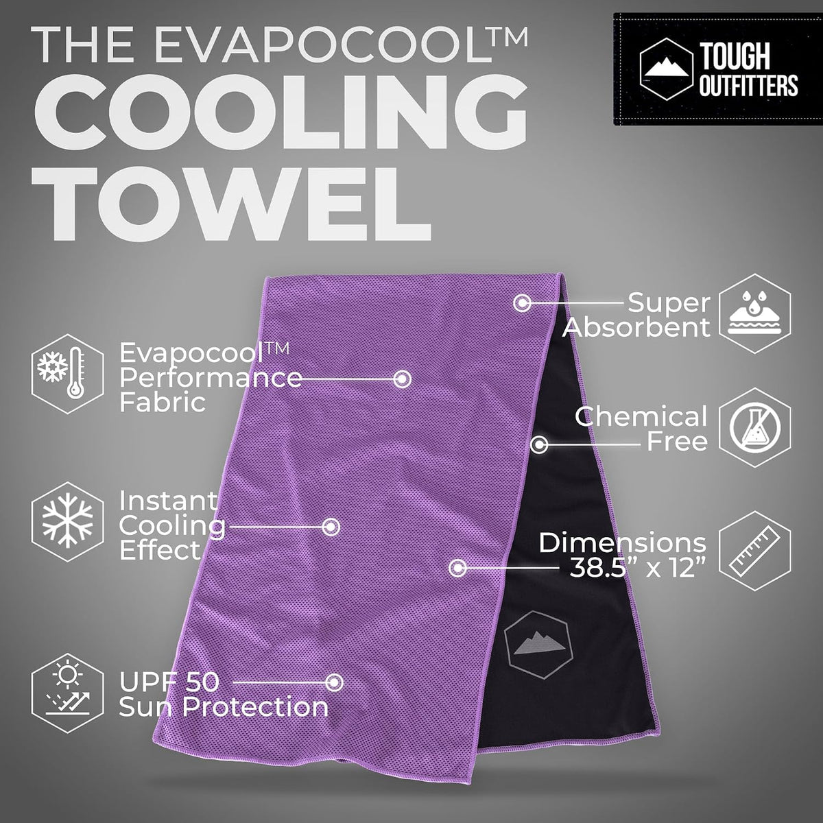 Cooling Towels for Neck Face - Neck Cooling Towel for Hot Weather Yoga Sports Golf Sweat - Instant Cold Towel