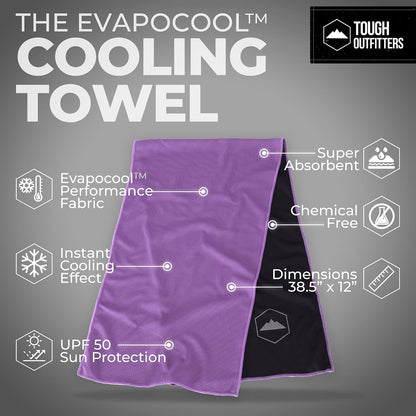 Cooling Towels for Neck Face - Neck Cooling Towel for Hot Weather Yoga Sports Golf Sweat - Instant Cold Towel