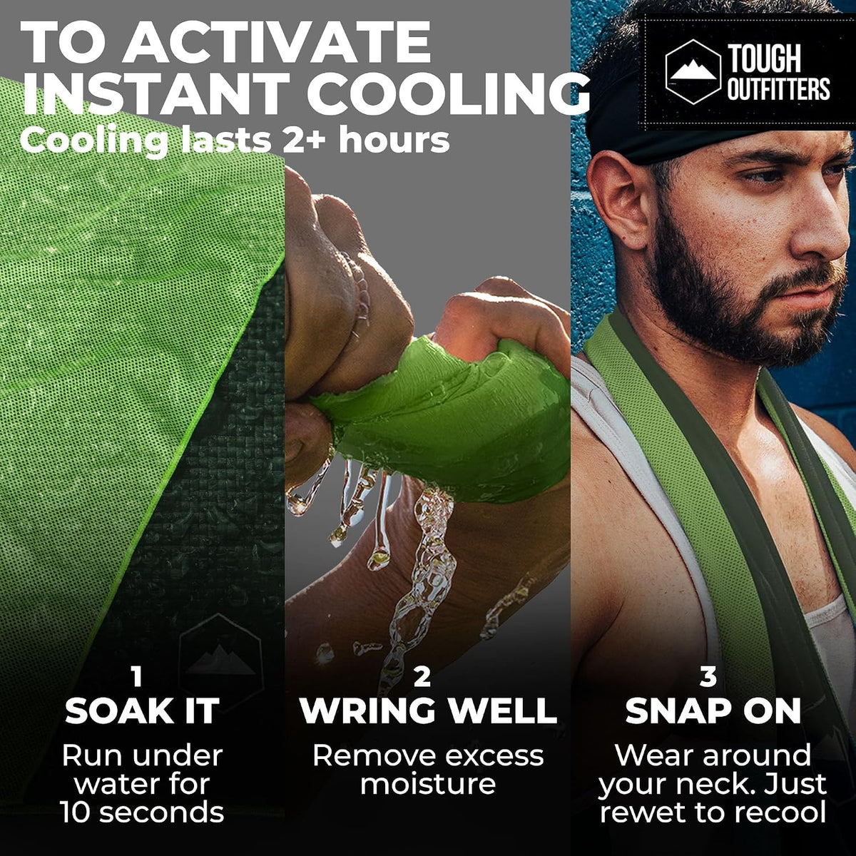 Cooling Towels for Neck Face - Neck Cooling Towel for Hot Weather Yoga Sports Golf Sweat - Instant Cold Towel