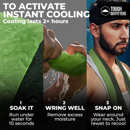 Cooling Towels for Neck Face - Neck Cooling Towel for Hot Weather Yoga Sports Golf Sweat - Instant Cold Towel