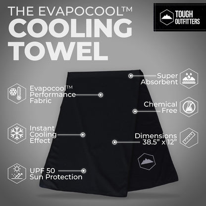 Cooling Towels for Neck Face - Neck Cooling Towel for Hot Weather Yoga Sports Golf Sweat - Instant Cold Towel