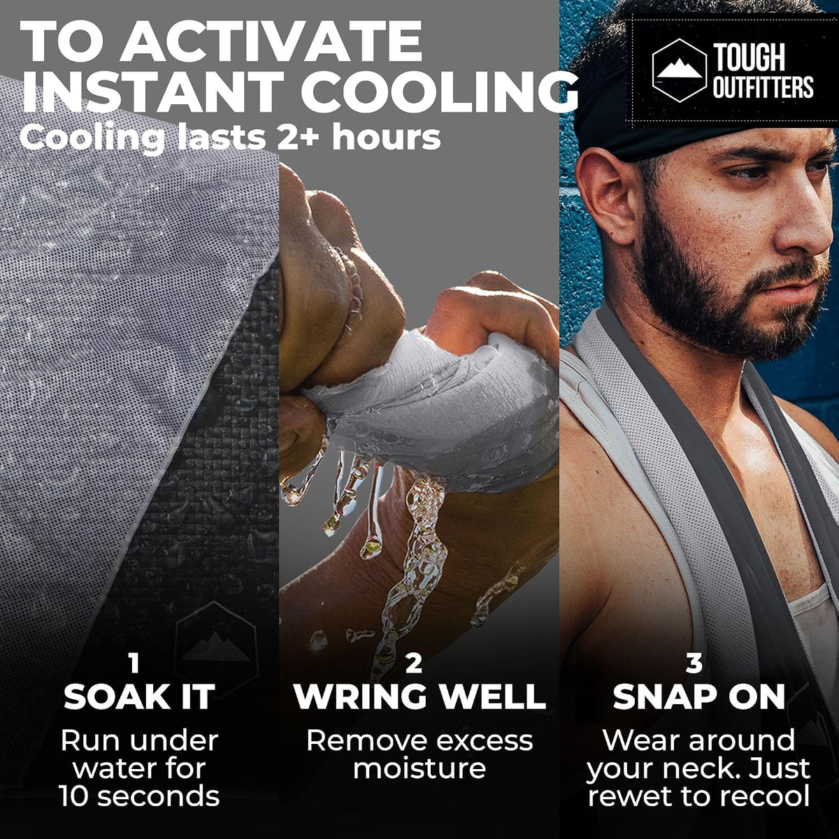 Cooling Towels for Neck Face - Neck Cooling Towel for Hot Weather Yoga Sports Golf Sweat - Instant Cold Towel