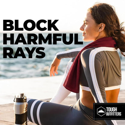 Cooling Towels for Neck Face - Neck Cooling Towel for Hot Weather Yoga Sports Golf Sweat - Instant Cold Towel