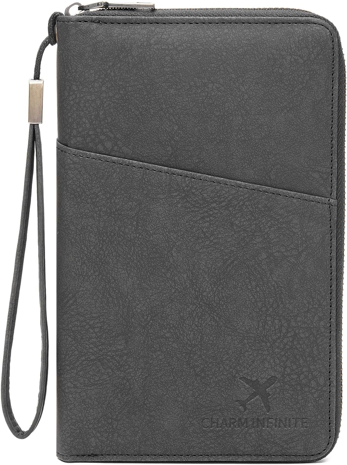 Leather RFID Blocking Passport Holder Travel Wallet, Passport Cover/Travel Wallet for Women/Men with