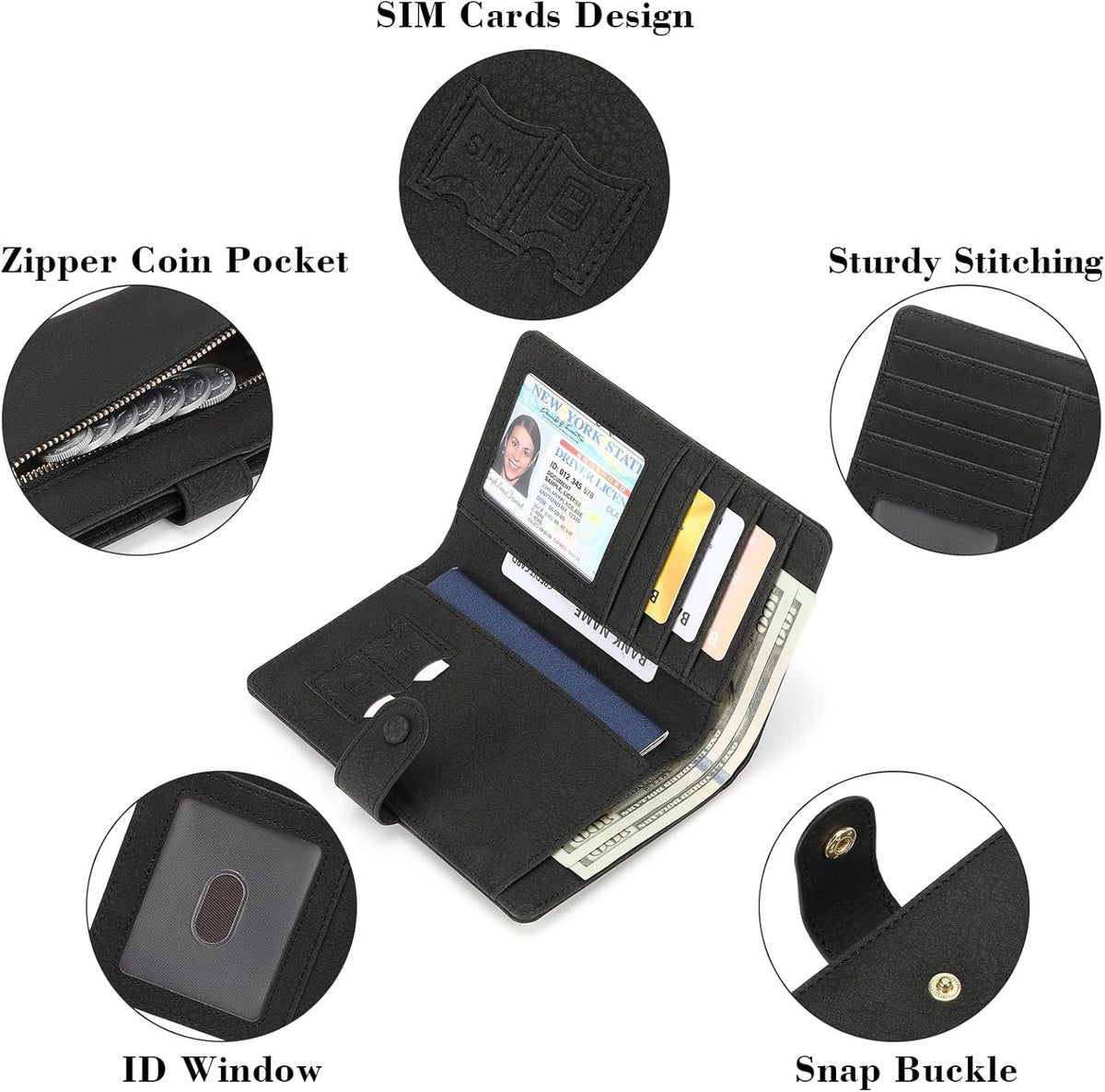 Leather RFID Blocking Passport Holder Travel Wallet, Passport Cover/Travel Wallet for Women/Men with