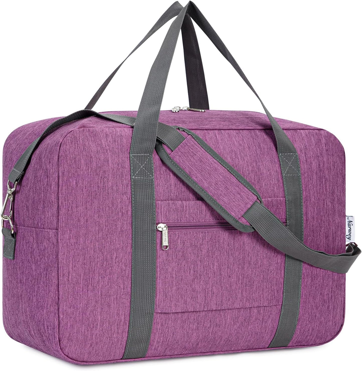 Carry on Luggage 22x14x9 Airline Approved Foldable Duffle Bag for Travel Packable Duffel Bag for Traveling Airplane for Women and Men 40L (Black (With Shoulder Strap))