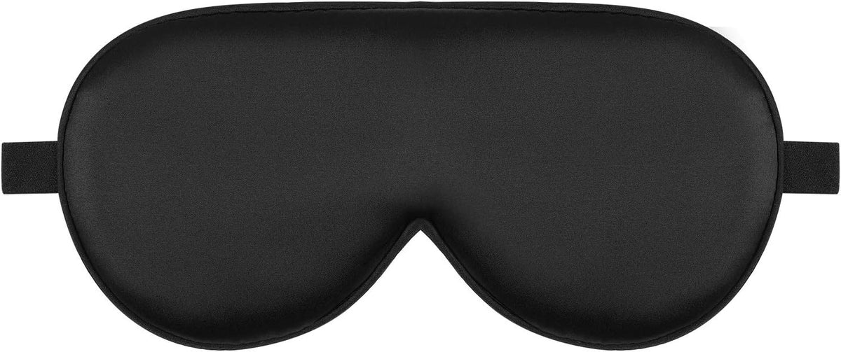 Sleep Mask Silk Eye Cover with Shaped Pad, Machine Washable
