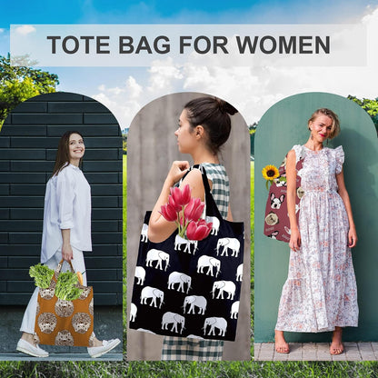 Foldable Travel Bag Reusable Gifts Bags - Reusable Grocery Bags Large Holiday Gifts Cloth Tote With Handles - Bulk Reusable Shopping Bags for Women (Beach Storage Washable Collapsible)