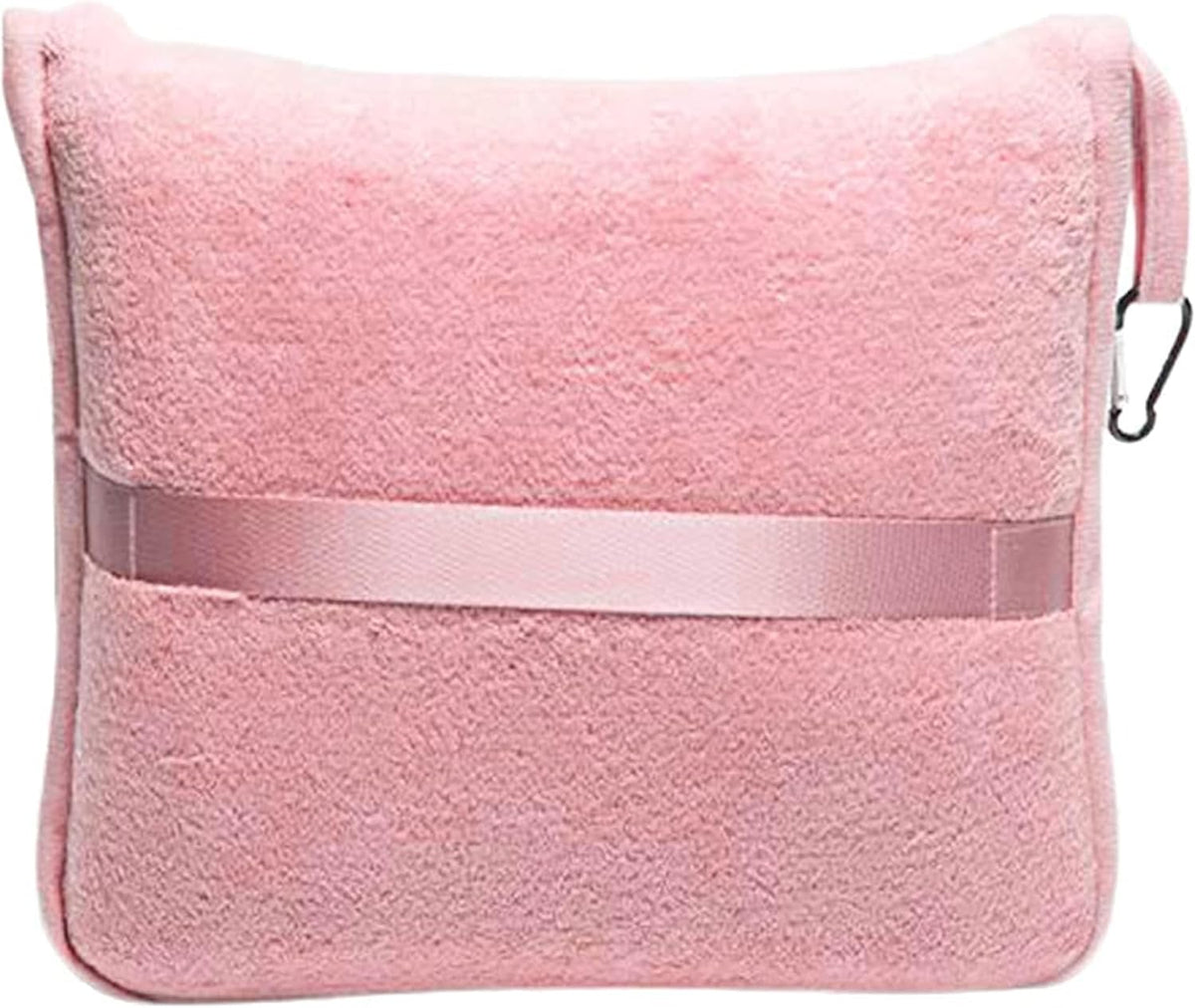 Premium Soft Travel Blanket Pillow Airplane Compact - Navy Blue