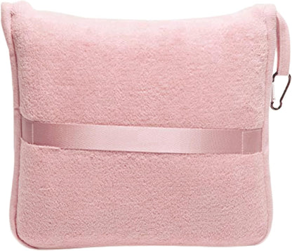 Premium Soft Travel Blanket Pillow Airplane Compact - Navy Blue