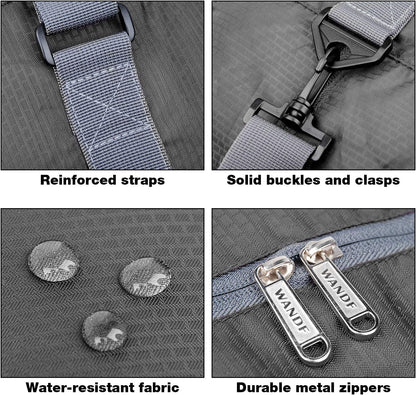 Foldable Personal Item Travel Bag, Carry on Duffle Bag