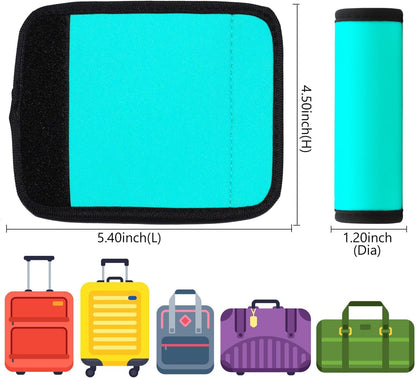 Luggage Handle Wrap 6 Pack-Neoprene Luggage Handle Wraps for Suitcase/Beach Bag/Backpacks Bright Suitcase Identifiers Travel Accessories for Airplane (6 Colors)