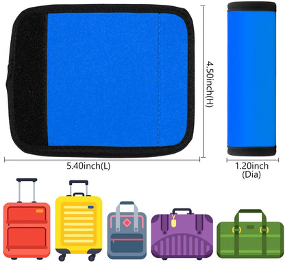 Luggage Handle Wrap 6 Pack-Neoprene Luggage Handle Wraps for Suitcase/Beach Bag/Backpacks Bright Suitcase Identifiers Travel Accessories for Airplane (6 Colors)