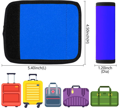 Luggage Handle Wrap 6 Pack-Neoprene Luggage Handle Wraps for Suitcase/Beach Bag/Backpacks Bright Suitcase Identifiers Travel Accessories for Airplane (6 Colors)
