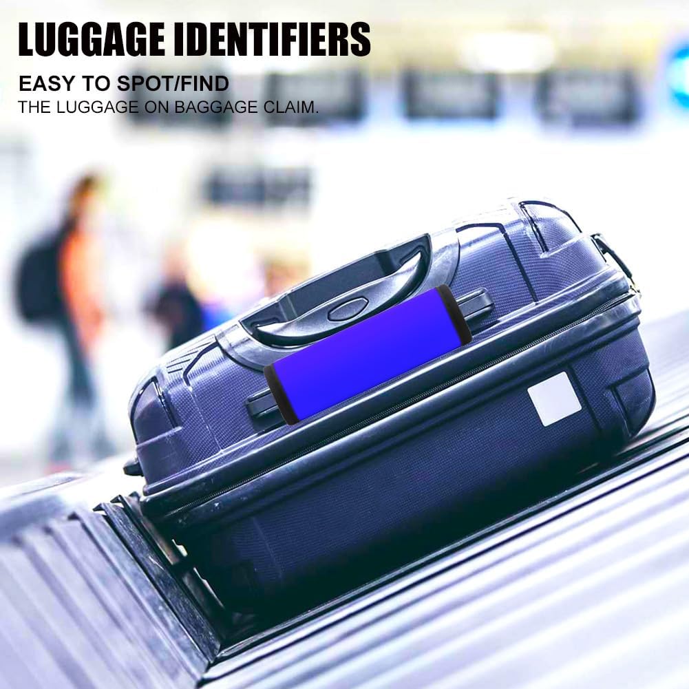 Luggage Handle Wrap 6 Pack-Neoprene Luggage Handle Wraps for Suitcase/Beach Bag/Backpacks Bright Suitcase Identifiers Travel Accessories for Airplane (6 Colors)
