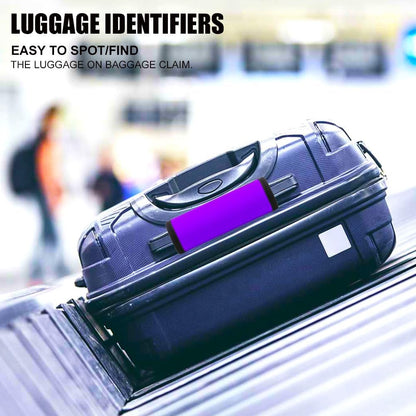 Luggage Handle Wrap 6 Pack-Neoprene Luggage Handle Wraps for Suitcase/Beach Bag/Backpacks Bright Suitcase Identifiers Travel Accessories for Airplane (6 Colors)