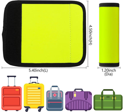 Luggage Handle Wrap 6 Pack-Neoprene Luggage Handle Wraps for Suitcase/Beach Bag/Backpacks Bright Suitcase Identifiers Travel Accessories for Airplane (6 Colors)