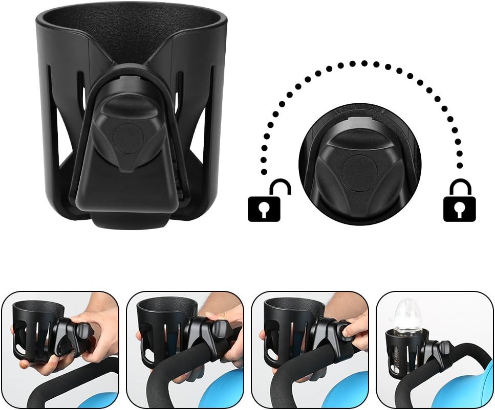 Stroller Cup Holder, Cup Holder for Walker Bike Wheelchair