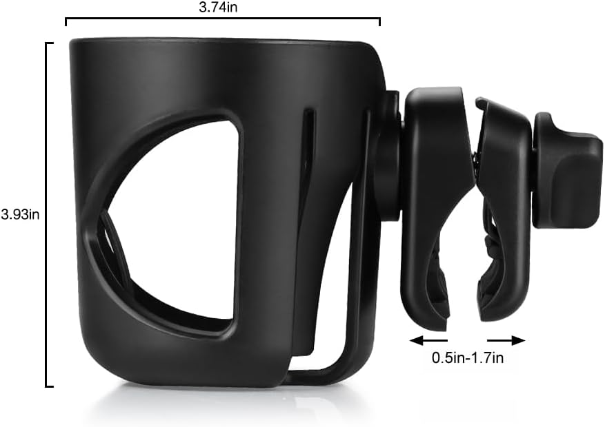 Stroller Cup Holder, Cup Holder for Walker Bike Wheelchair