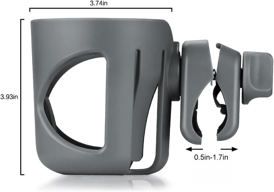 Stroller Cup Holder, Cup Holder for Walker Bike Wheelchair