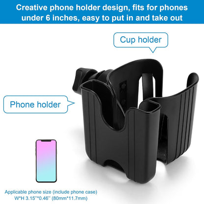 Stroller Cup Holder, Cup Holder for Walker Bike Wheelchair
