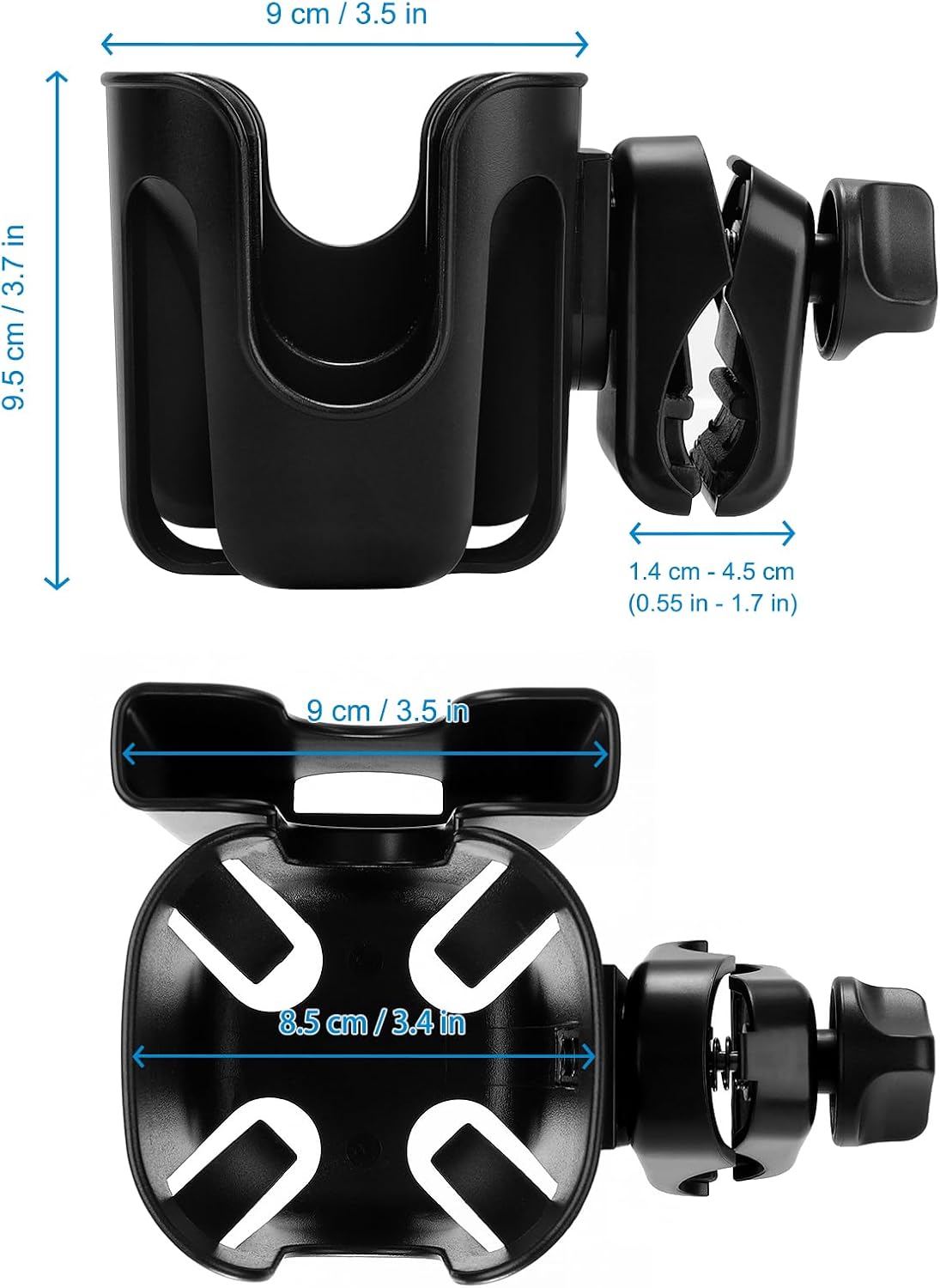 Stroller Cup Holder, Cup Holder for Walker Bike Wheelchair