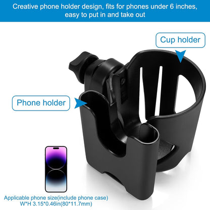 Stroller Cup Holder, Cup Holder for Walker Bike Wheelchair