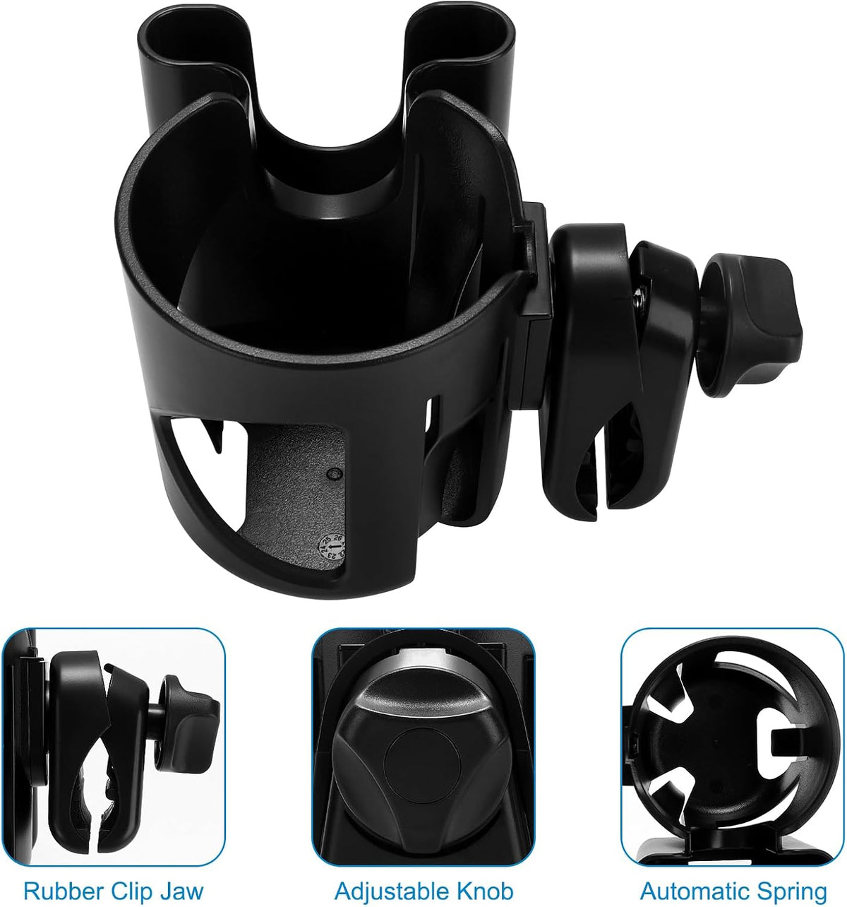 Stroller Cup Holder, Cup Holder for Walker Bike Wheelchair