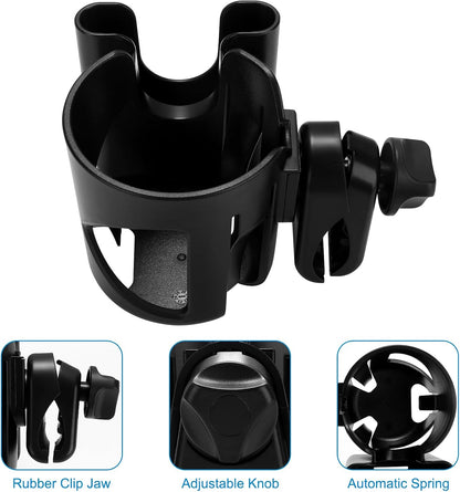 Stroller Cup Holder, Cup Holder for Walker Bike Wheelchair