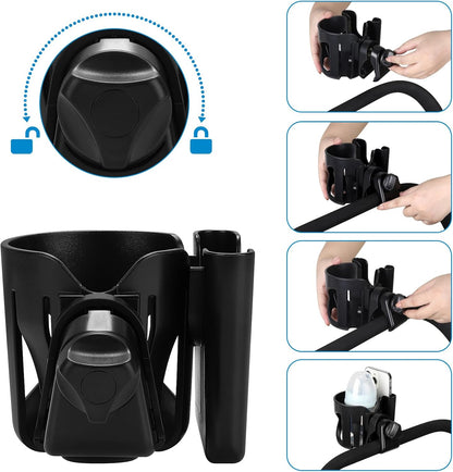 Stroller Cup Holder, Cup Holder for Walker Bike Wheelchair