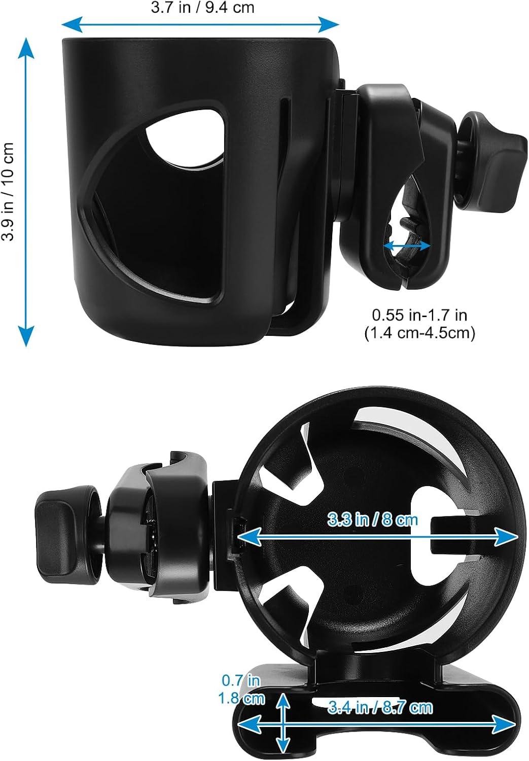 Stroller Cup Holder, Cup Holder for Walker Bike Wheelchair